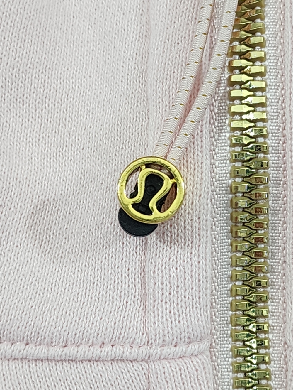 Lululemon Scuba Cropped Full Zip Hoodie Pink Gold Size 6 EUC. Worn Twice! - Picture 8 of 12